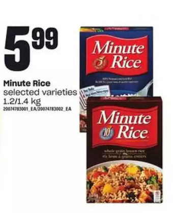 Loblaws Minute Rice offer