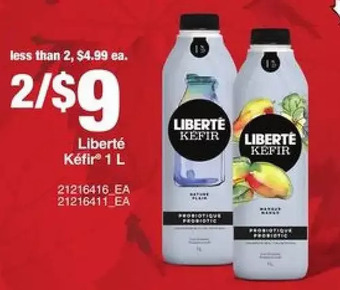 Loblaws Liberte Kefir offer