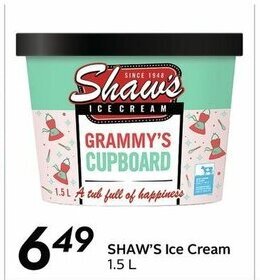 Sobeys Shaw's Ice Cream offer