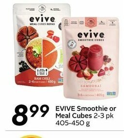 Sobeys Evive Smoothie Or Meal Cubes offer