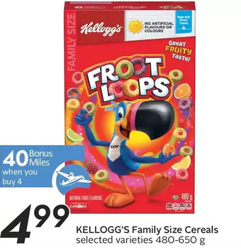 Sobeys Urban Fresh Kellogg's Family Size Cereals offer