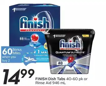 Sobeys Urban Fresh Finish Dish Tabs or Rinse Aid offer