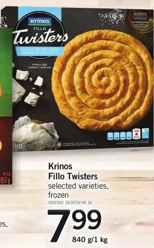 Fortinos Krinos Fillo Twisters offer