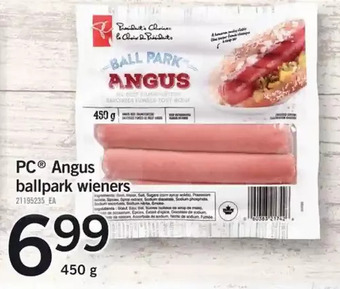Fortinos PC Angus Ballpark Wieners offer