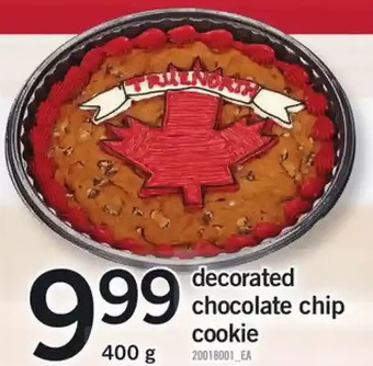Fortinos Decorated Chocolate Chip Cookie offer