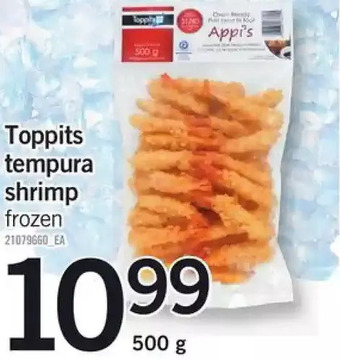 Fortinos Toppits Tempura Shrimp offer