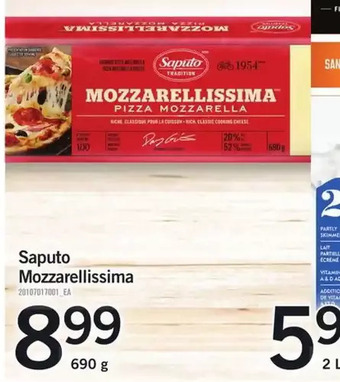Fortinos Saputo Mozzarellissima offer