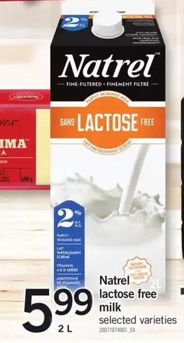 Fortinos Natrel Lactose Free Milk offer