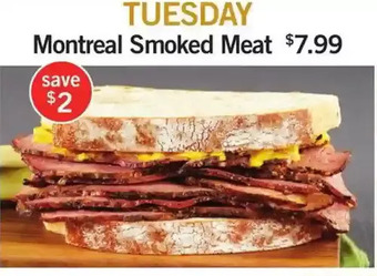 Fortinos Montreal Smoked Meat offer