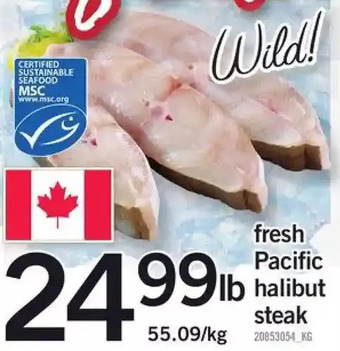 Fortinos Fresh Pacific Halibut Steak offer