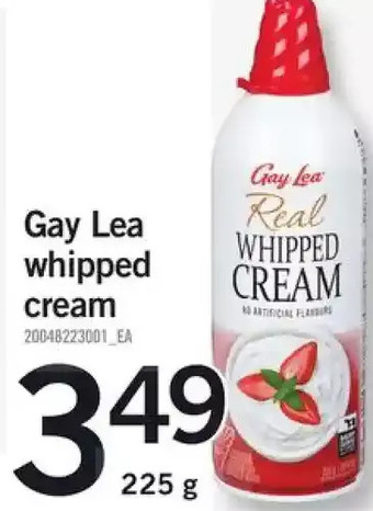 Fortinos Gay Lea Whipped Cream offer