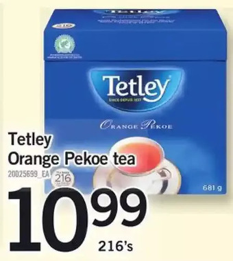 Fortinos Tetley Orange Pekoe Tea offer