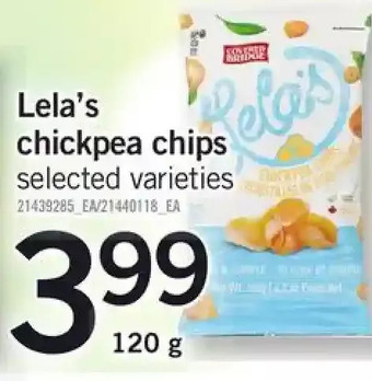 Fortinos Lela's Chickpea Chips offer