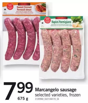 Fortinos Marcangelo Sausage offer