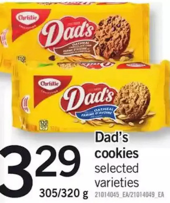 Fortinos Dad's Cookies offer