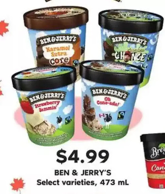 Fortinos Ben & Jerry's offer