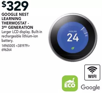 RONA Google Nest Learning Thermostat 3Rd Generation offer
