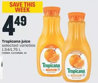 Valu-mart Tropicana Juice offer
