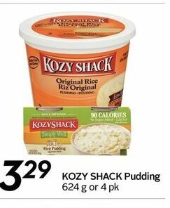 Sobeys Kozy Shack Pudding offer