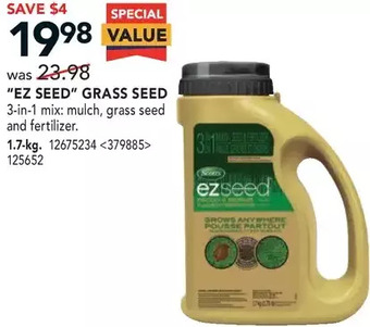 RONA "EZ Seed" Grass Seed offer