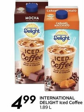 Sobeys International Delight Iced Coffee offer