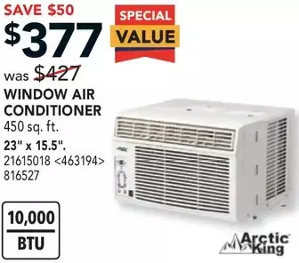 RONA Arctic King Window Air Conditioner offer