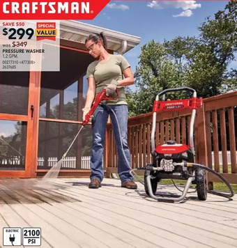 RONA Pressure Washer 1.2 Gpm. offer