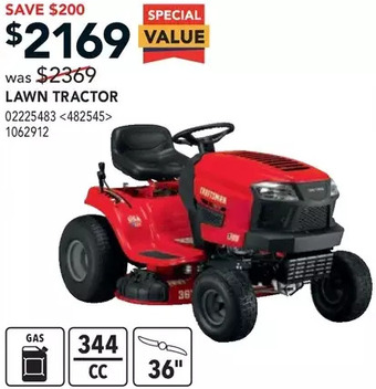 RONA Craftsman Lawn Tractor offer