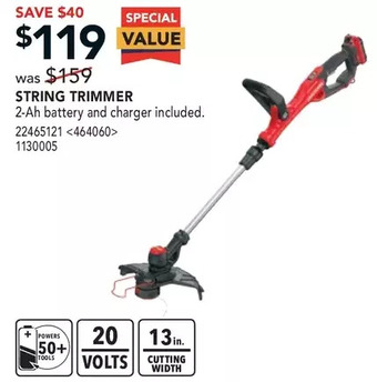 RONA Craftsman String Trimmer offer