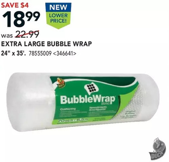 RONA Extra Large Bubble Wrap offer