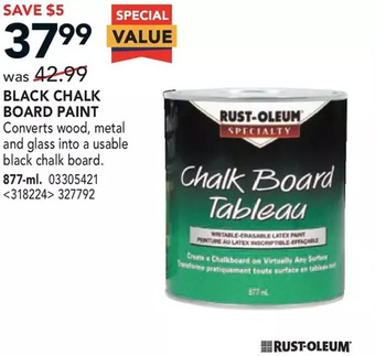 RONA Rust-Oleum Black Chalk Board Paint offer