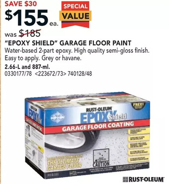 RONA Rust-Oleum "Epoxy Shield" Garage Floor Paint offer