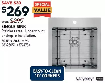 RONA Single Sink offer