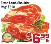 Top Food Supermarket Fresh Lamb Shoulder offer