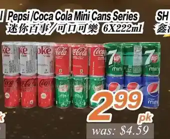 Seasons Foodmart Pepsi/Coca Cola Mini Cans offer