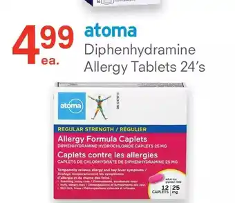 Remedy's RX Atoma Diphenhydramine Allergy Tablets offer