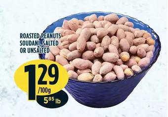 Marché Adonis Roasted Peanuts Soudani, Salted or Unsalted offer