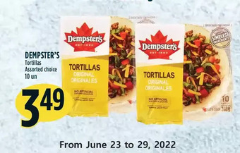 Marché Adonis Dempster's Tortillas offer