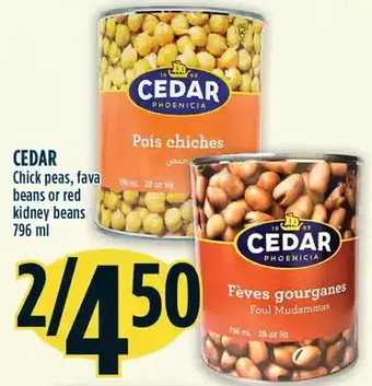 Marché Adonis Cedar Chick Peas, Fava Beans or Red Kidney Beans offer