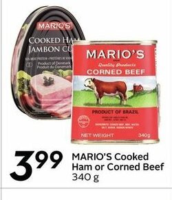 Sobeys Mario's Cooked Ham Or Corned Beef offer