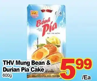 T&T Supermarket Thv Mung Bean & Durian Pia Cake offer