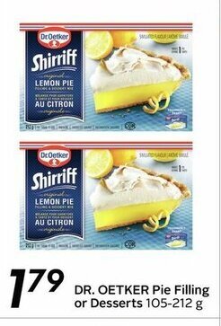 Sobeys DR. Oetker Pie Filling Or Desserts offer