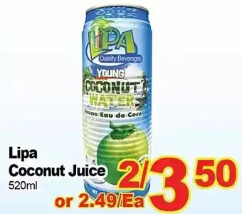 T&T Supermarket Lipa Coconut Juice offer