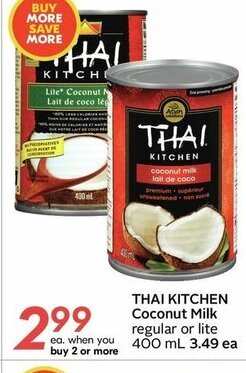 Sobeys Thai Kitchen Coconut Milk offer