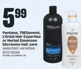 Independent Grocer Pantene, Tresemme, L'oreal Hair Expertise or Herbal Essences Bio:Renew Hair Care offer