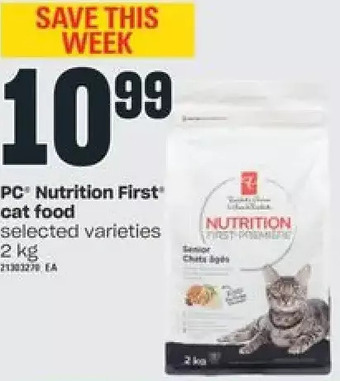 Independent Grocer PC Nutrition First Cat Food offer
