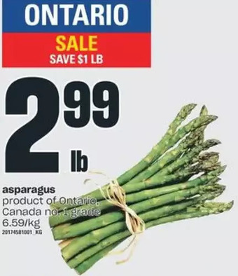 Independent Grocer Asparagus offer