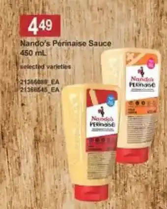 Independent Grocer Nando's Perinaise Sauce offer