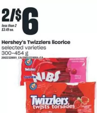 Independent Grocer Hershey's Twizzlers Licorice offer