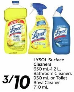 Sobeys Lysol Surface Cleaners offer